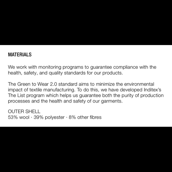 ✨SALE ✨Zara wool blend coat ✨SALE ✨ - Picture 4 of 5